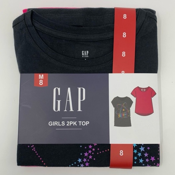 Gap Girls T shirts 2 packages of 2 shirts in each package. - Picture 3 of 4